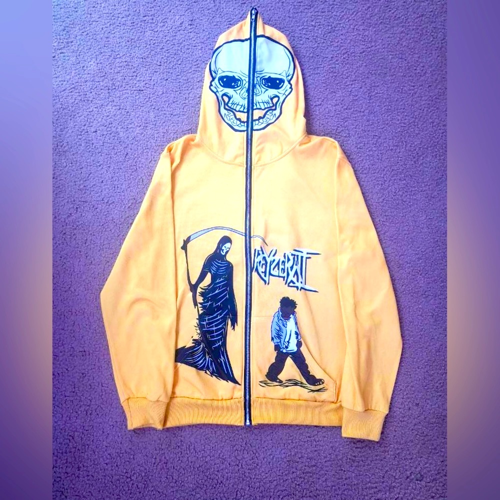 Y2K Fashion Graphic Zip-Up Hoodie